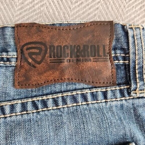 Rock & Roll Denim® Men's Raised Denim Stackable Dark Jeans BMTBD03103 Western - Picture 10 of 16